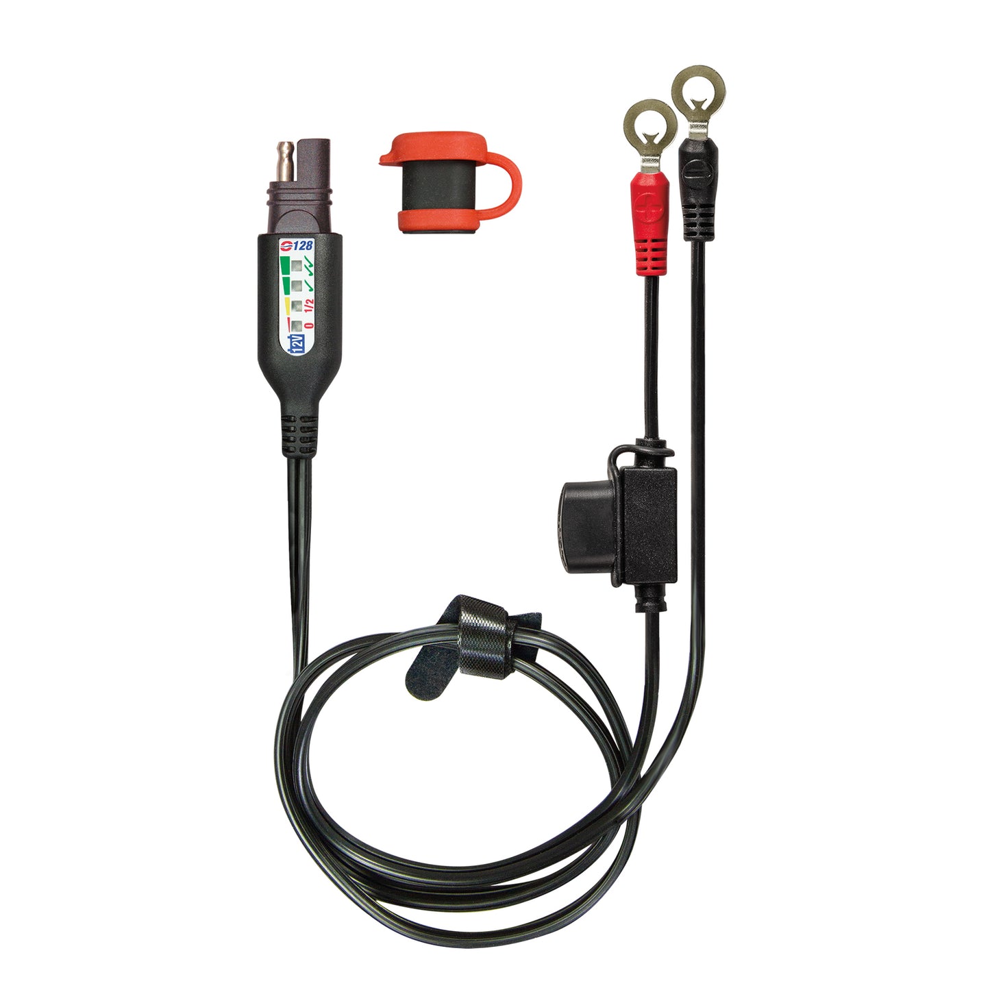 OptiMate Permanent battery lead with integrated battery status / charge system monitor for 12V lead-acid - O-128 - Tecmate South Africa