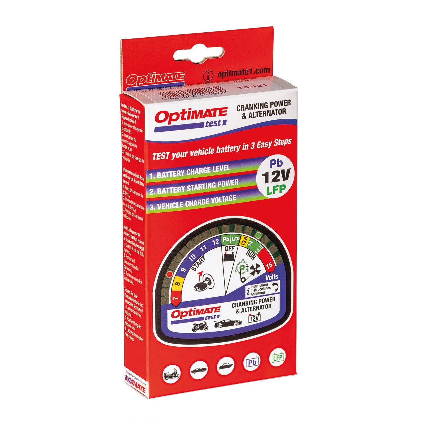 OptiMate TEST – Cranking & Alternator - TS120