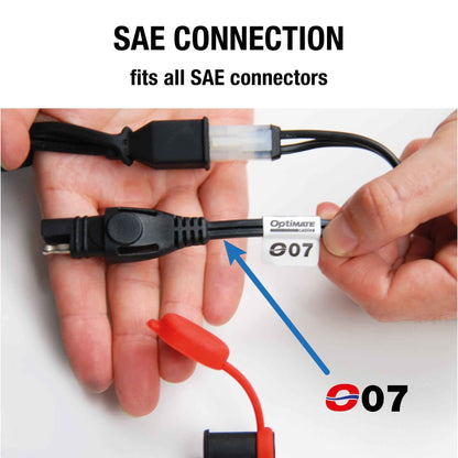 OptiMate Adapter cable, battery lead, KET to SAE - CABLE O-07