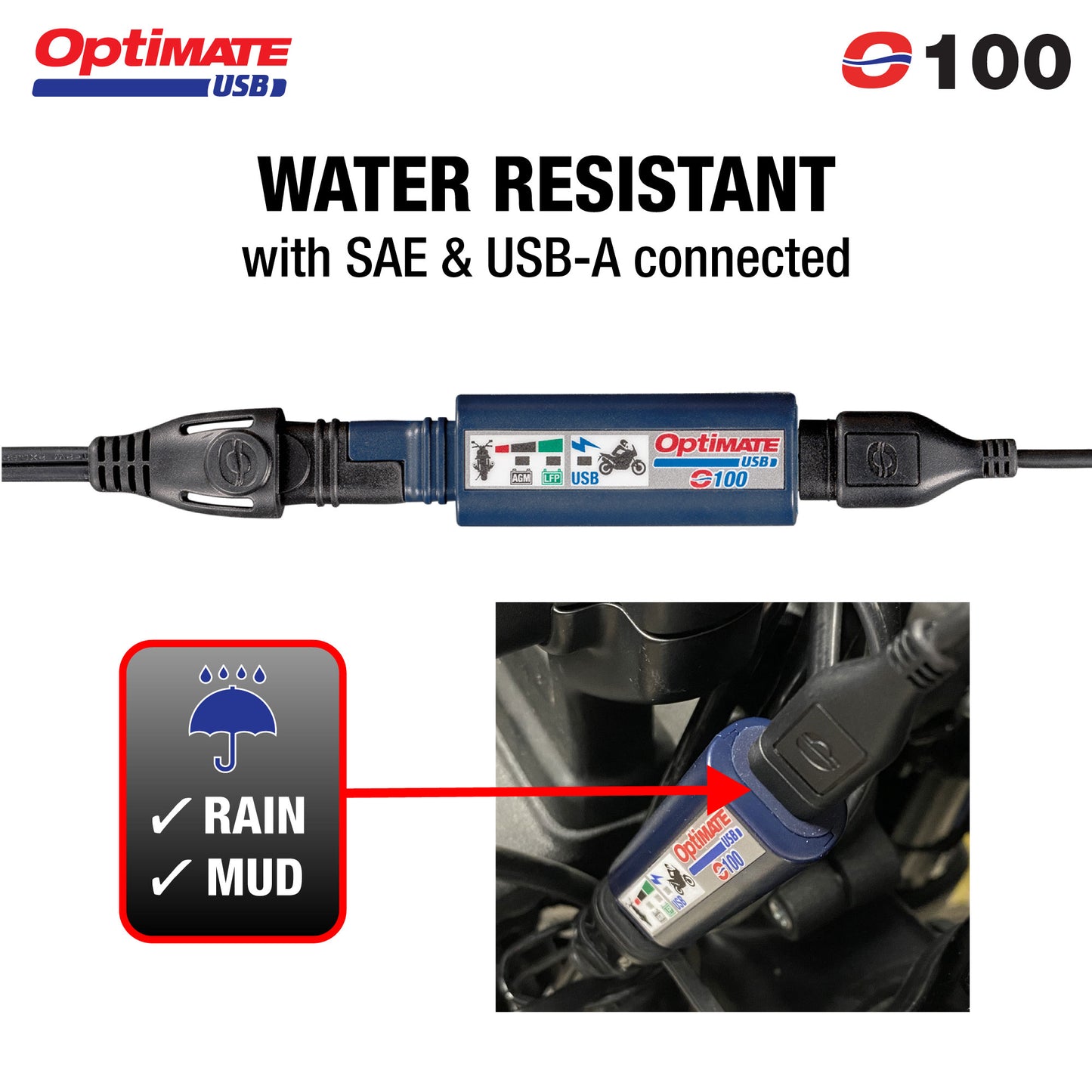 OPTIMATE Fast charging SAE-to-USB - O-100v3