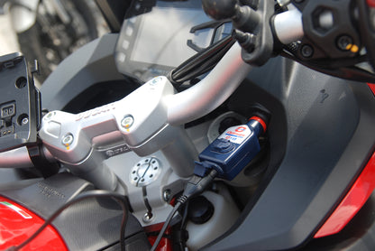OptiMate 3300mA dual output weatherproof USB charger, with BIKE plug - USB O-115 - Tecmate South Africa