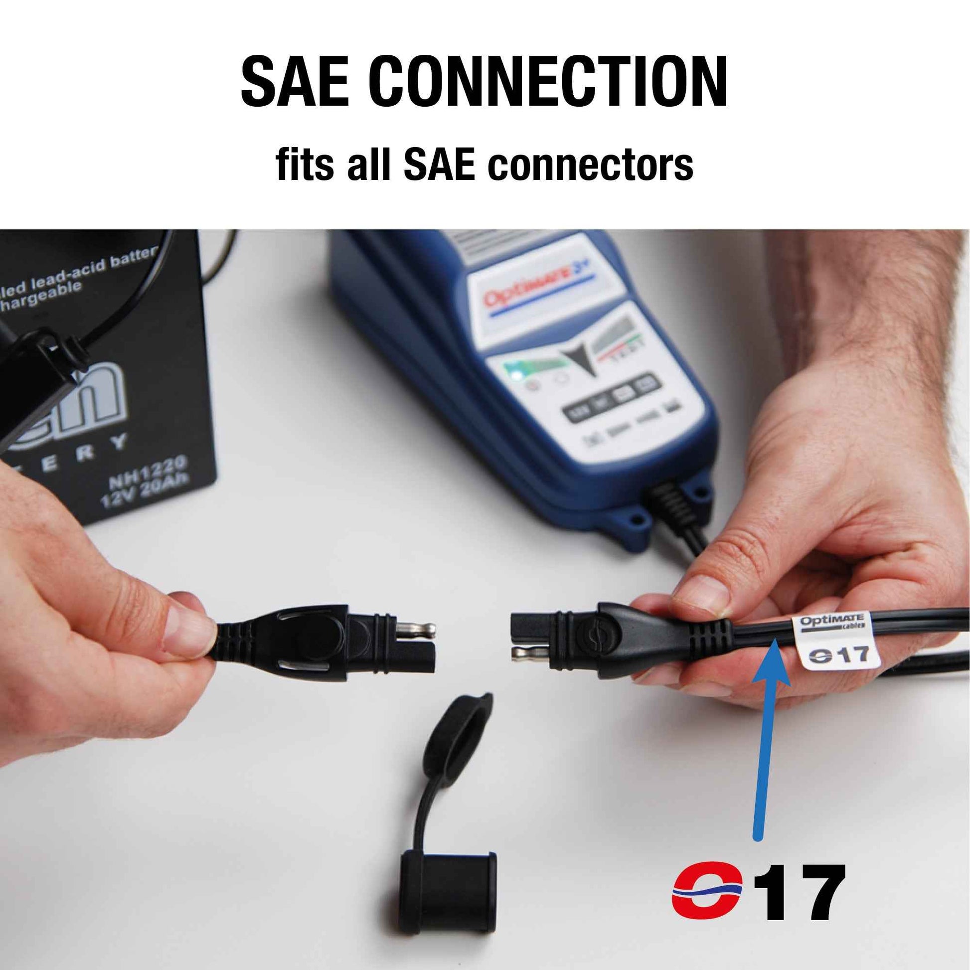 OptiMate SAE to KET Adapter, charger lead - CABLE O-17