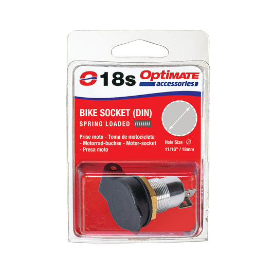 OptiMate BIKE (DIN) premium socket, panel mount -  CABLE O-18s - Tecmate South Africa