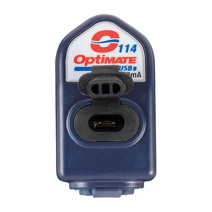 OptiMate – Dual 90° USB Charger for DIN / BIKE Socket (3300mA, USB-A + USB-C) - USB O-114 - Tecmate South Africa