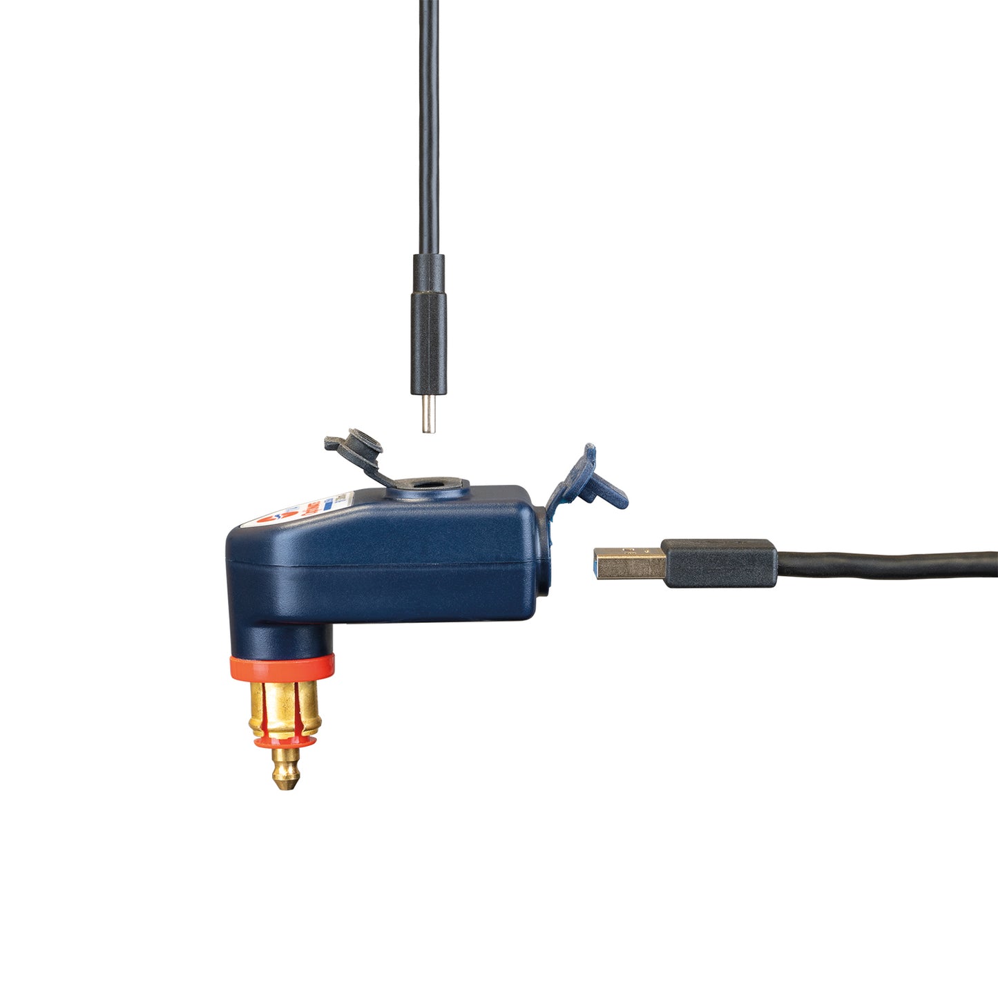 OptiMate – Dual 90° USB Charger for DIN / BIKE Socket (3300mA, USB-A + USB-C) - USB O-114 - Tecmate South Africa