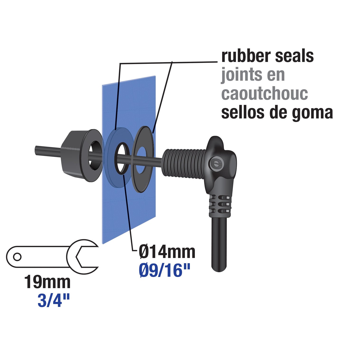 Tankbag adapter kit | SAE > DC2.5mm > SAE | 7A max - O-30 - Tecmate South Africa