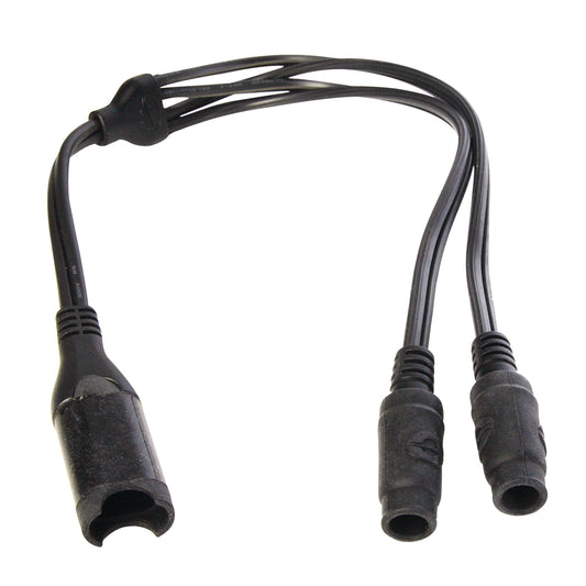 OptiMate Y-splitter cable, SAE IN to 2 x DC sockets OUT -  CABLE O-35 - Tecmate South Africa