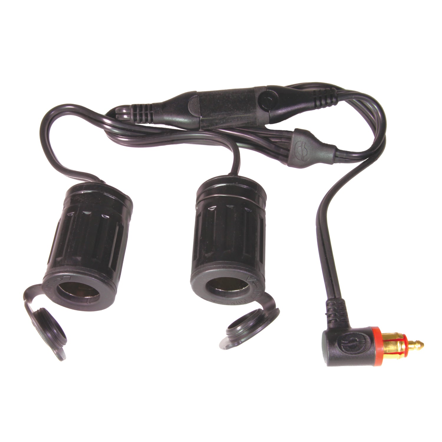 OptiMate Y-splitter cable, DIN BIKE 90° plug, 2 x AUTO socket -  CABLE O-36 - Tecmate South Africa