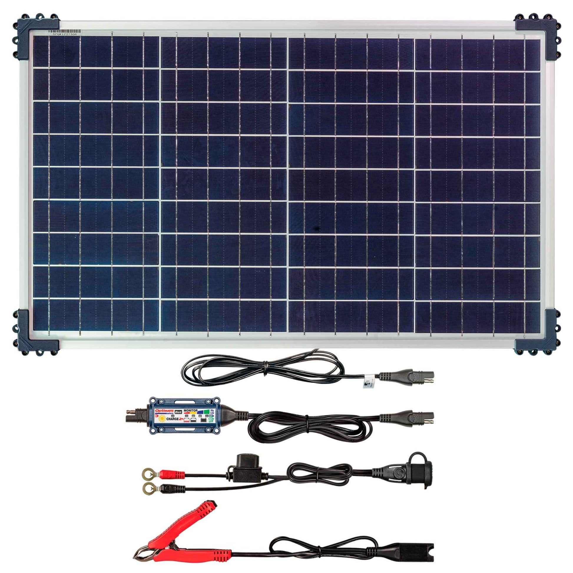 OptiMate Solar DUO TM522-D4: OFF-GRID series 40W Solar 12V lead-acid and lithium Battery Charger & Maintainer