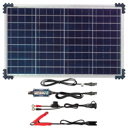 OptiMate Solar DUO TM522-D4: OFF-GRID series 40W Solar 12V lead-acid and lithium Battery Charger & Maintainer