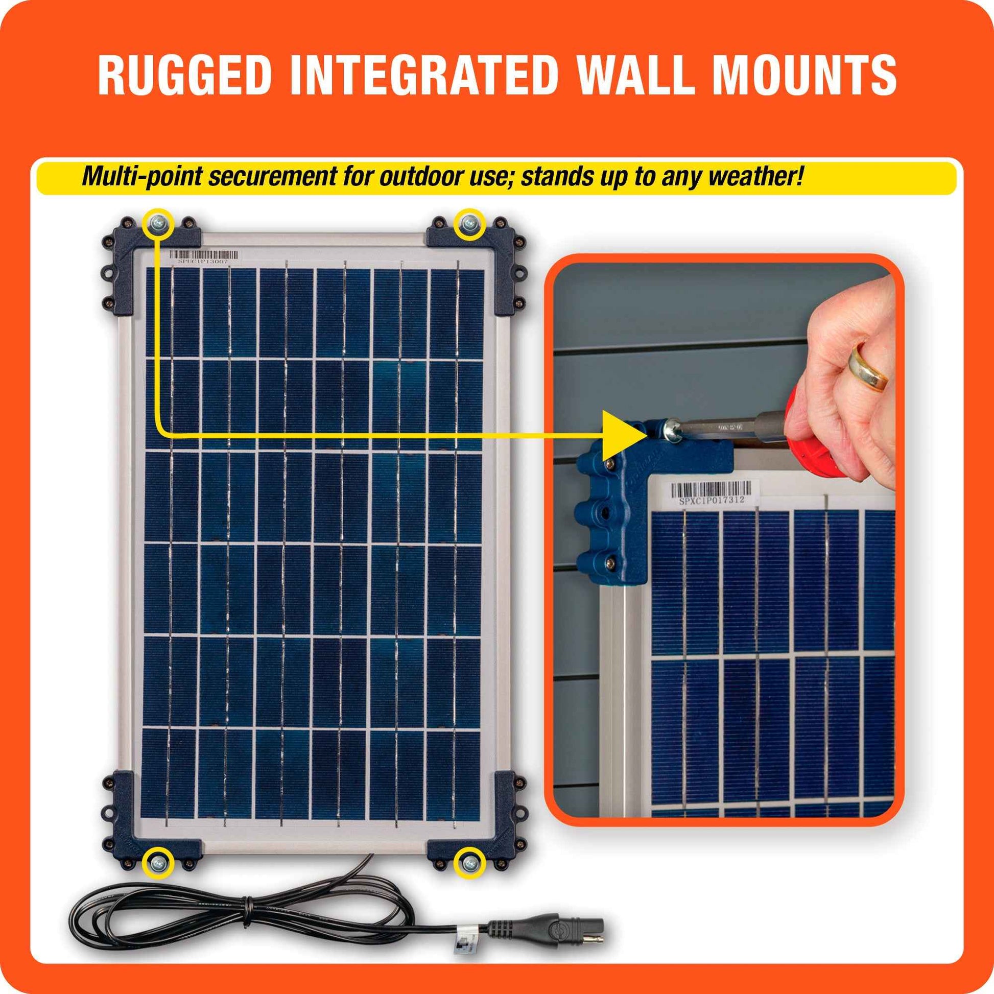 OptiMate Solar DUO TM522-D4: OFF-GRID series 40W Solar 12V lead-acid and lithium Battery Charger & Maintainer