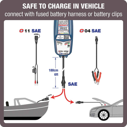 OptiMate 5 Start-Stop : BRONZE series 12V 4A battery charger, tester & maintainer