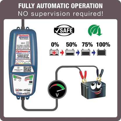 OptiMate 5 Start-Stop : BRONZE series 12V 4A battery charger, tester & maintainer