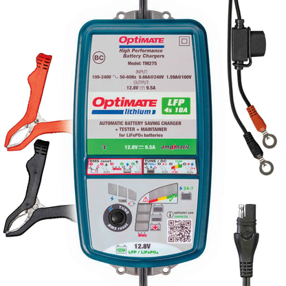 OptiMate Lithium LFP 4s10A: LITHIUM series 12.8 V 10A LiFePO₄ Lithium Battery Saver, Charger, Tester & Maintainer