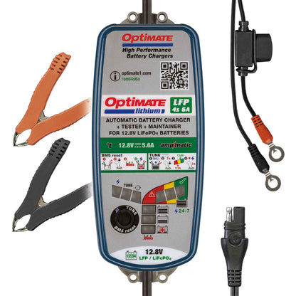 OptiMate Lithium LFP 4s6A : LITHIUM series 12.8 V 6A LiFePO₄ Lithium Battery Charger, Saver, Tester & Maintainer