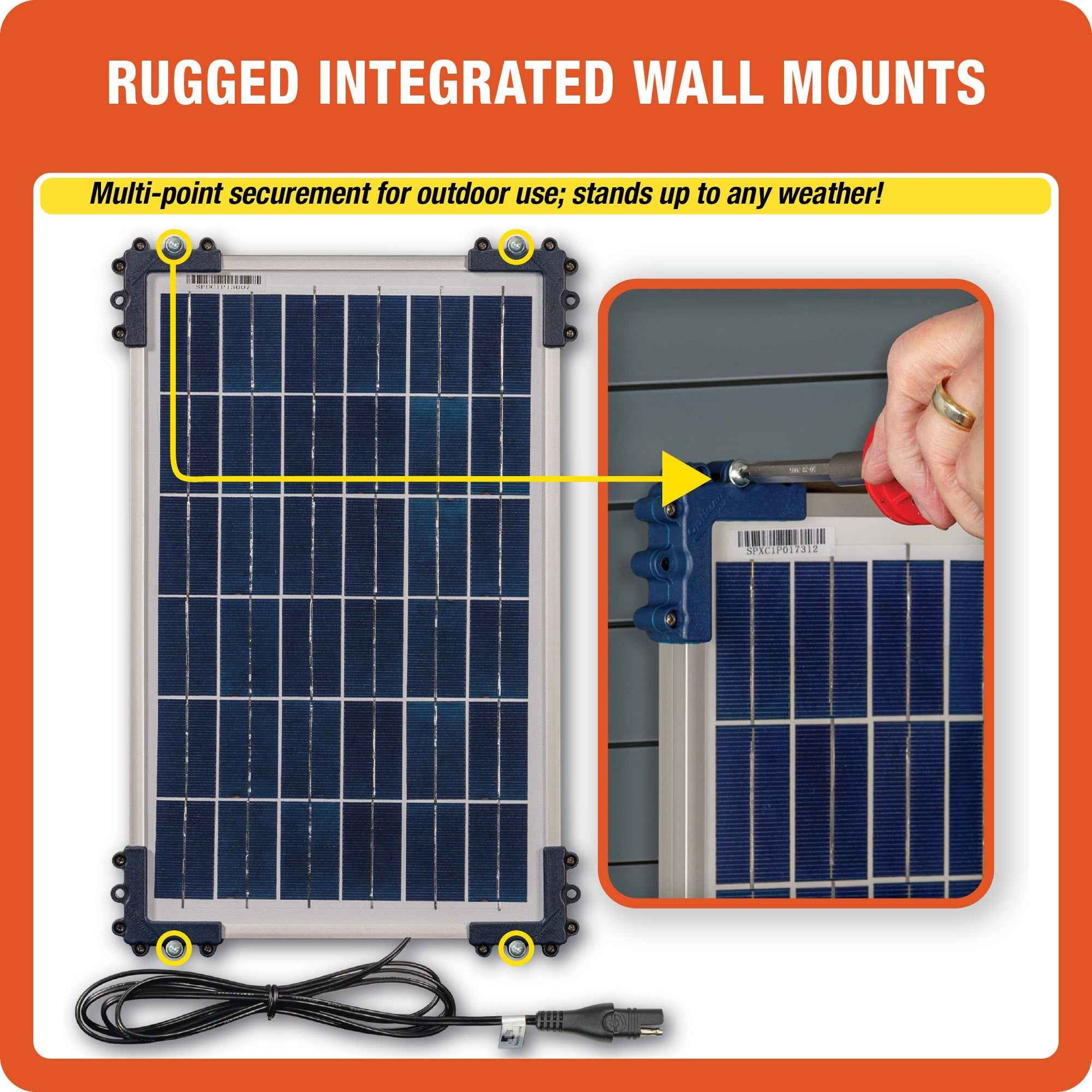 OptiMate Solar DUO TM522-D1: OFF-GRID series 10W Solar 12V lead-acid and lithium Battery Charger & Maintainer