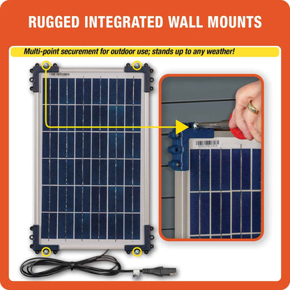 OptiMate Solar DUO TM522-D2: OFF-GRID series 20W Solar 12V lead-acid and lithium Battery Charger & Maintainer