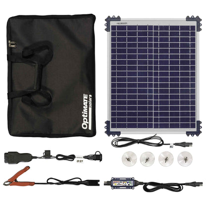 OptiMate Solar DUO TM522-D2CK: OFF-GRID series 20W car / bakkie 12V Battery Maintenance Kit