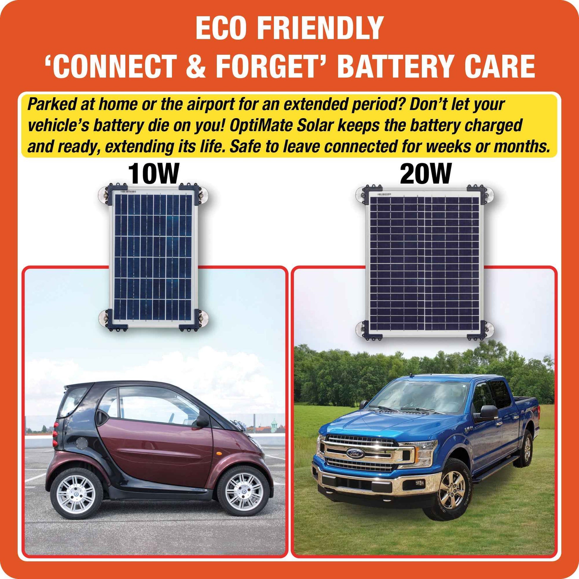 OptiMate Solar DUO TM522-D2CK: OFF-GRID series 20W car / bakkie 12V Battery Maintenance Kit