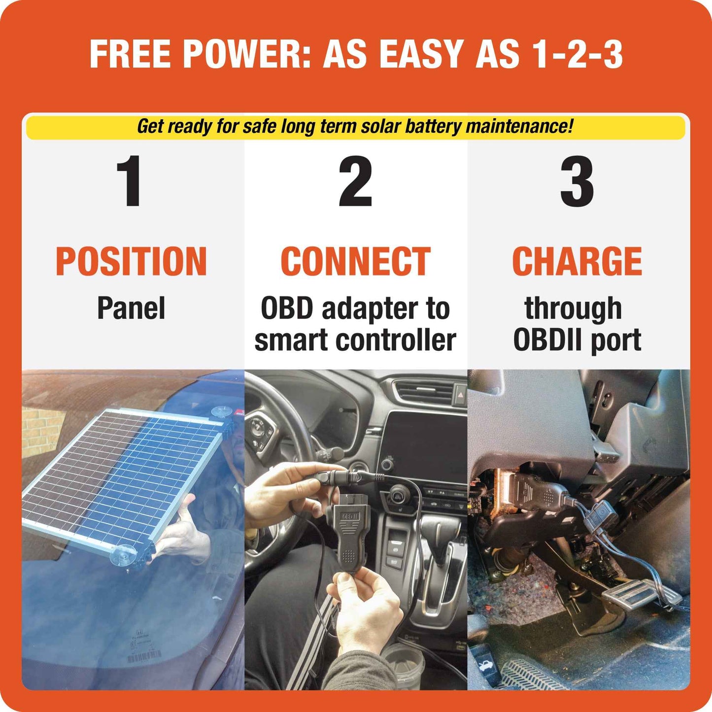 OptiMate Solar DUO TM522-D2CK: OFF-GRID series 20W car / bakkie 12V Battery Maintenance Kit