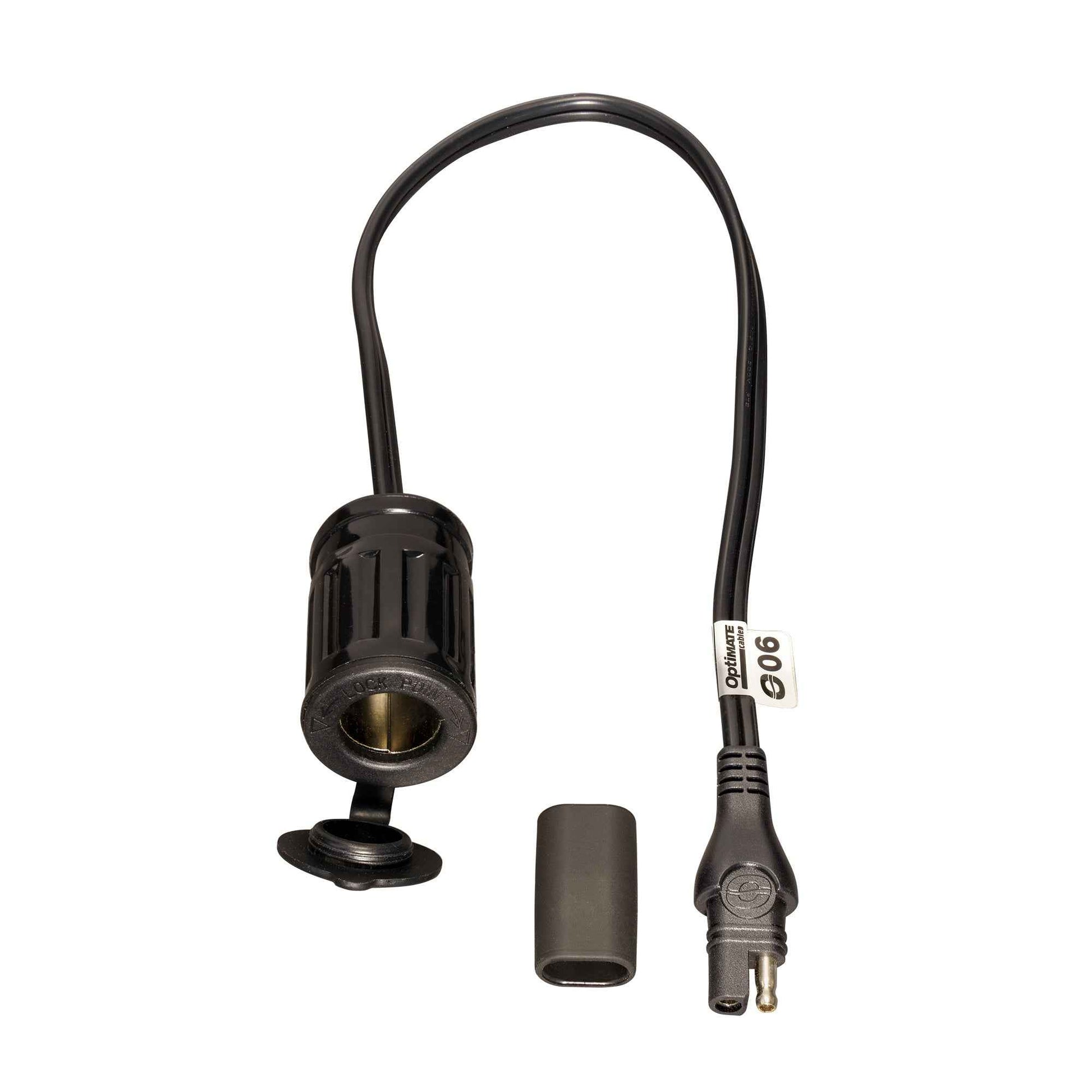 OptiMate Adapter cable, SAE to AUTO socket - CABLE O-06