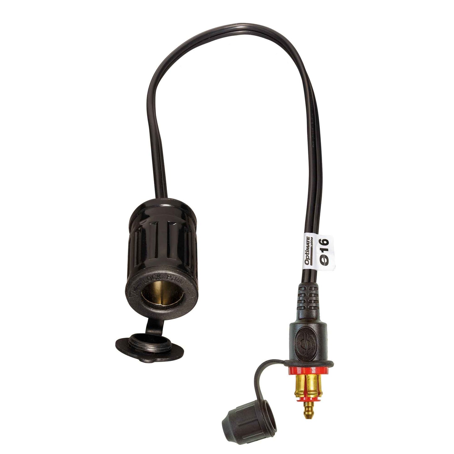 OptiMate Adapter cable, BIKE plug to AUTO socket - CABLE O-16