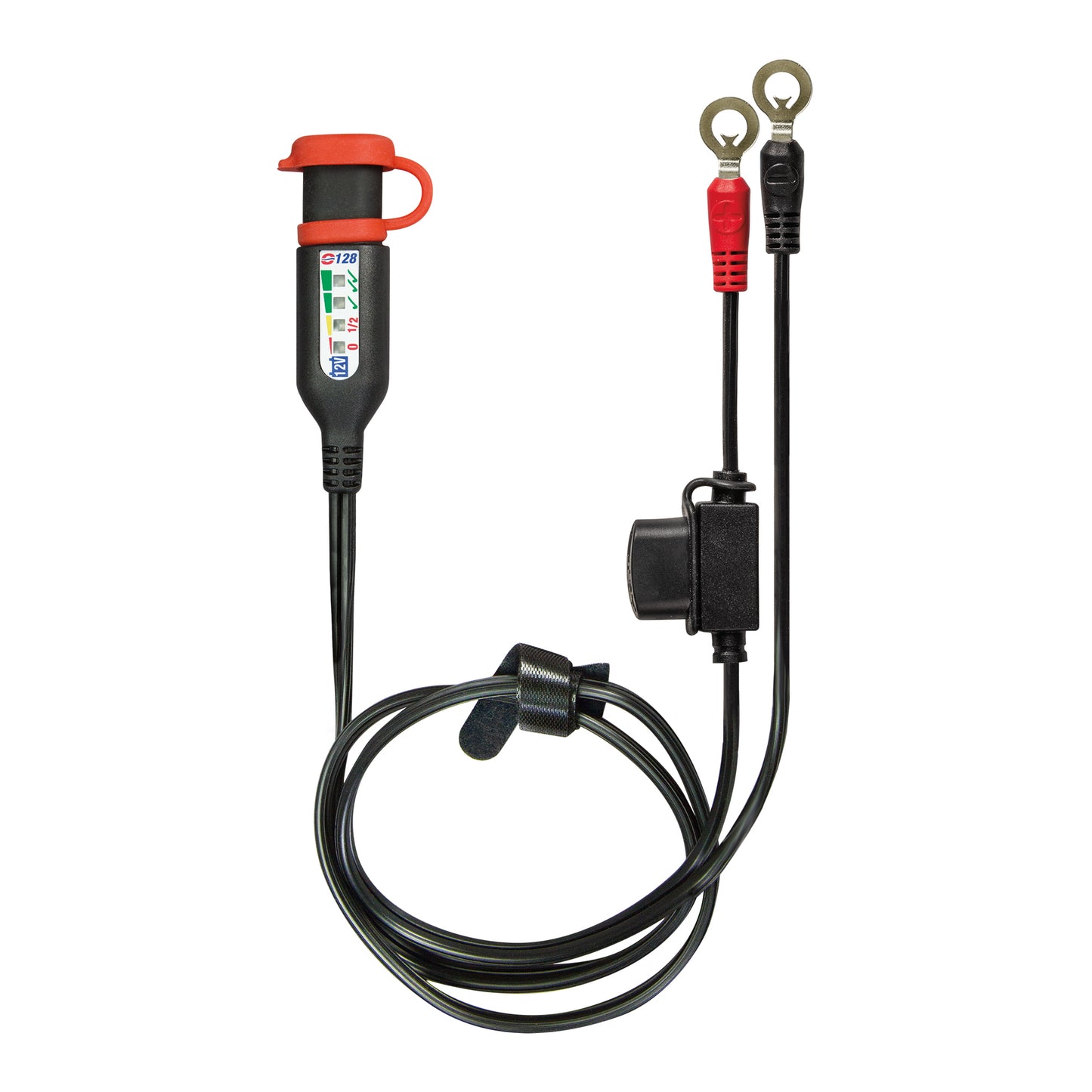 OptiMate Permanent battery lead with integrated battery status / charge system monitor for 12V lead-acid - O-128 - Tecmate South Africa