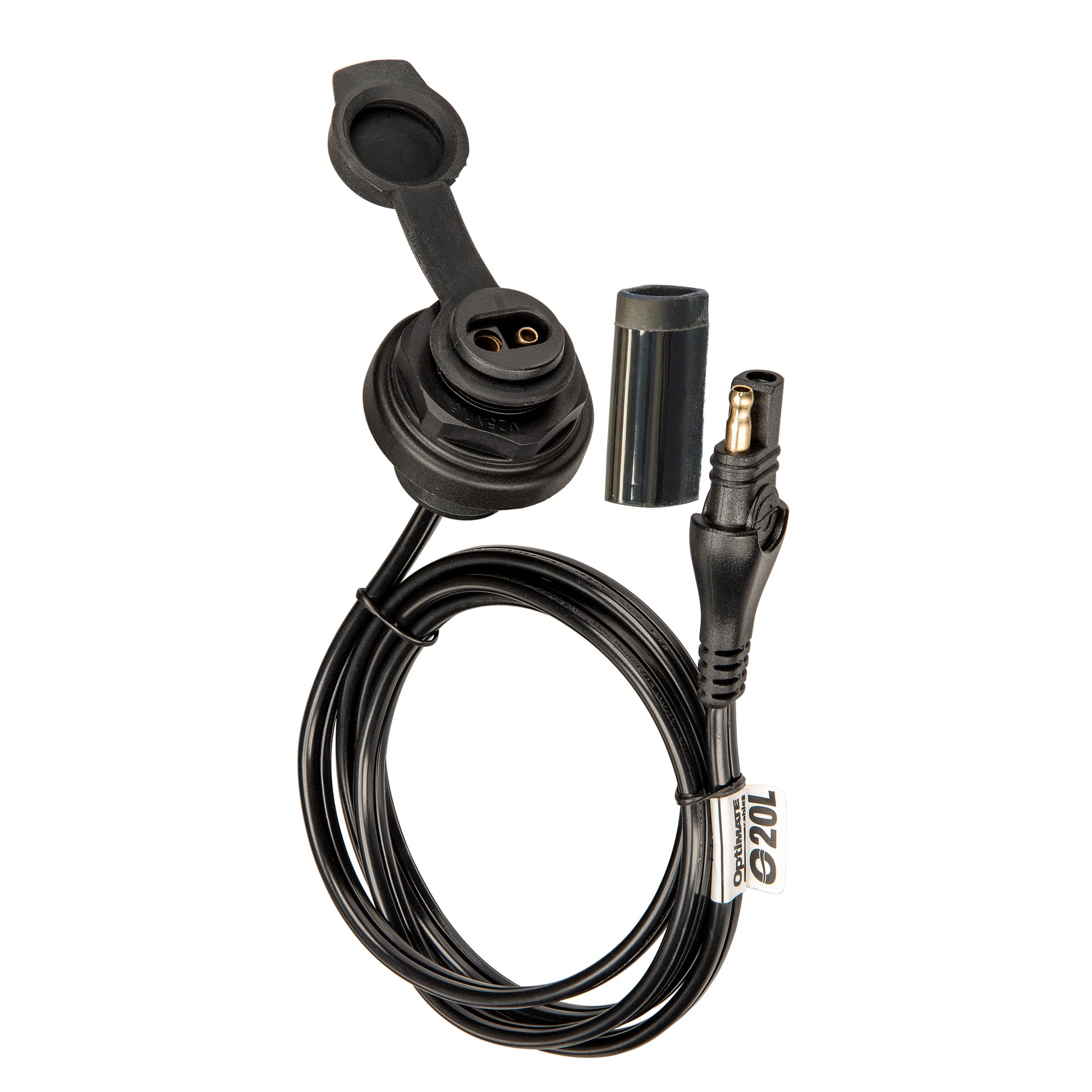 OptiMate Weatherproof SAE socket, front panel mount - CABLE O-20 - Tecmate South Africa