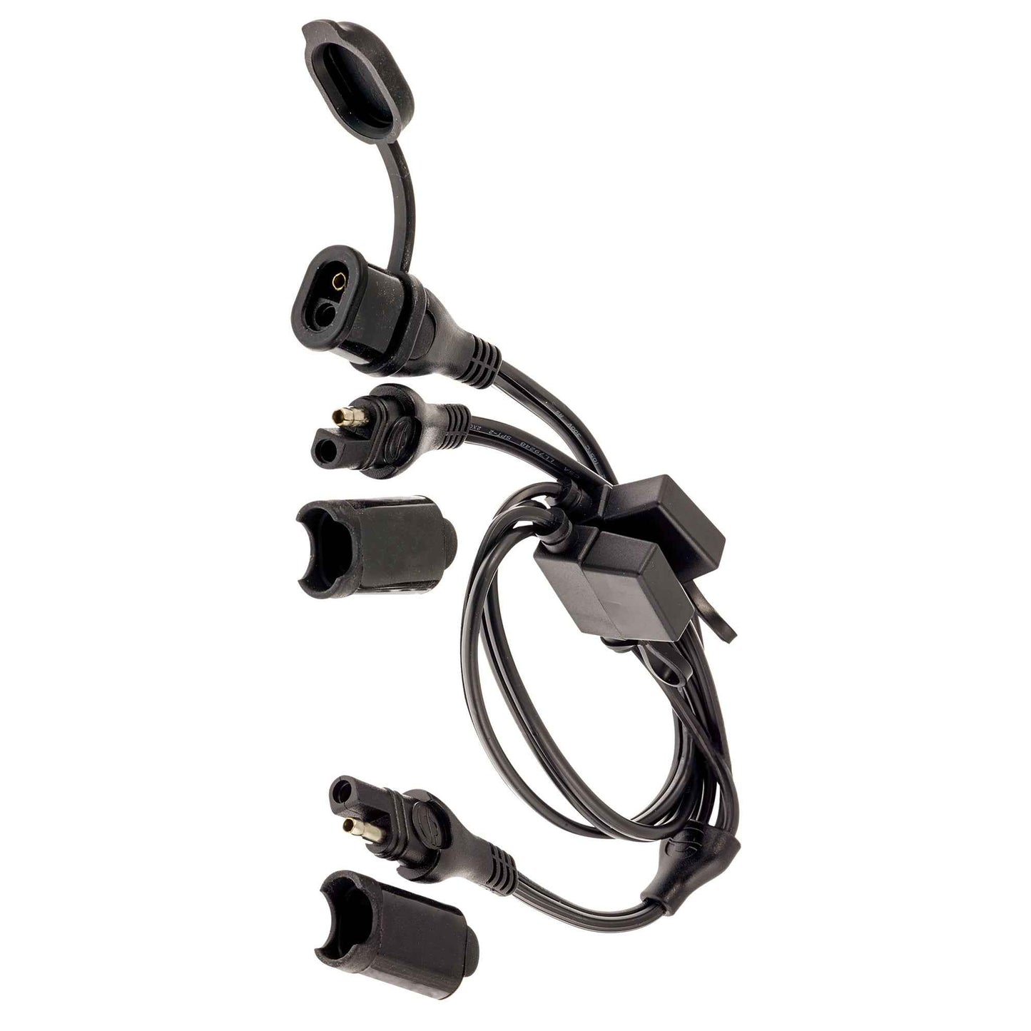 OptiMate Y-splitter cable - SAE in to 2 x fused SAE out - CABLE O-05