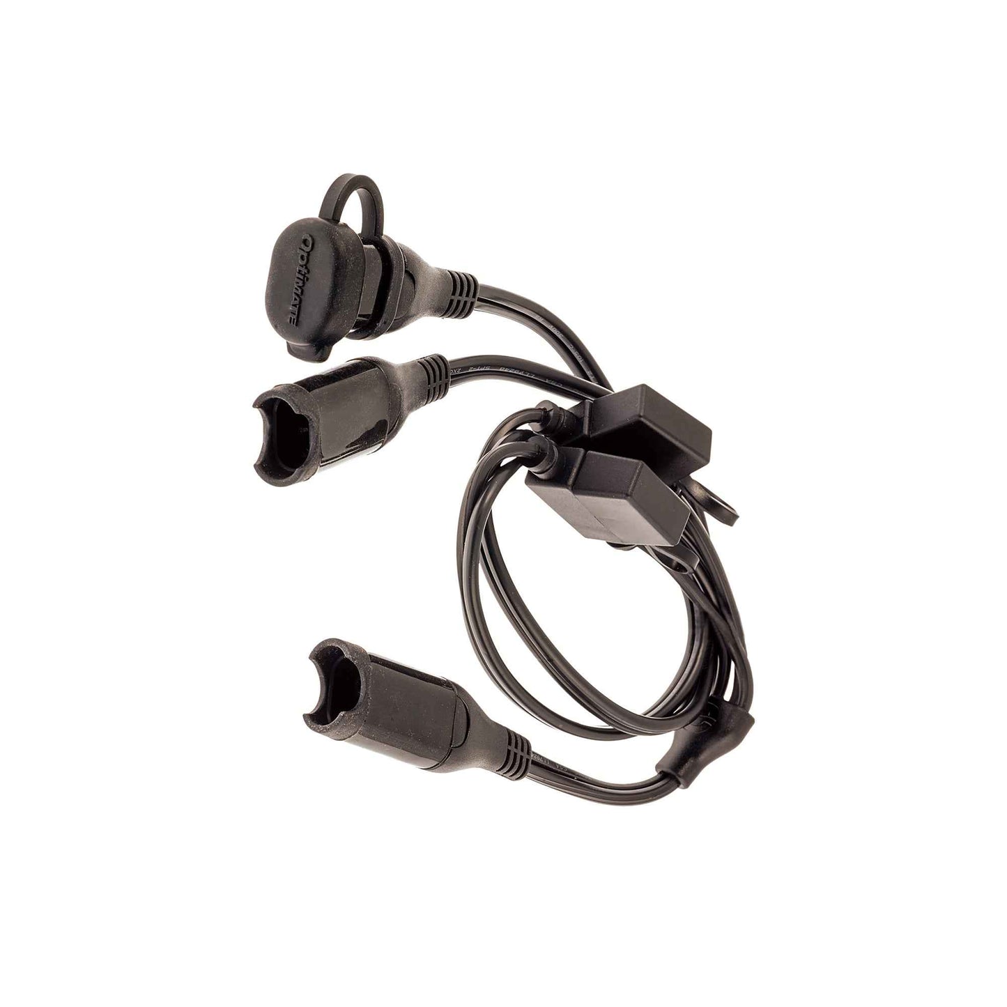 OptiMate Y-splitter cable - SAE in to 2 x fused SAE out - CABLE O-05