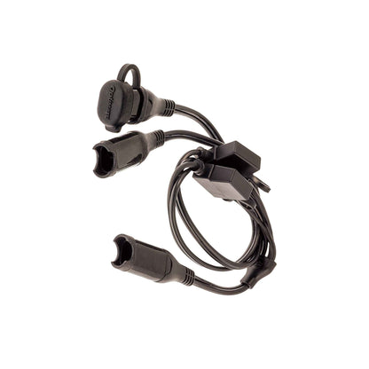 OptiMate Y-splitter cable - SAE in to 2 x fused SAE out - CABLE O-05