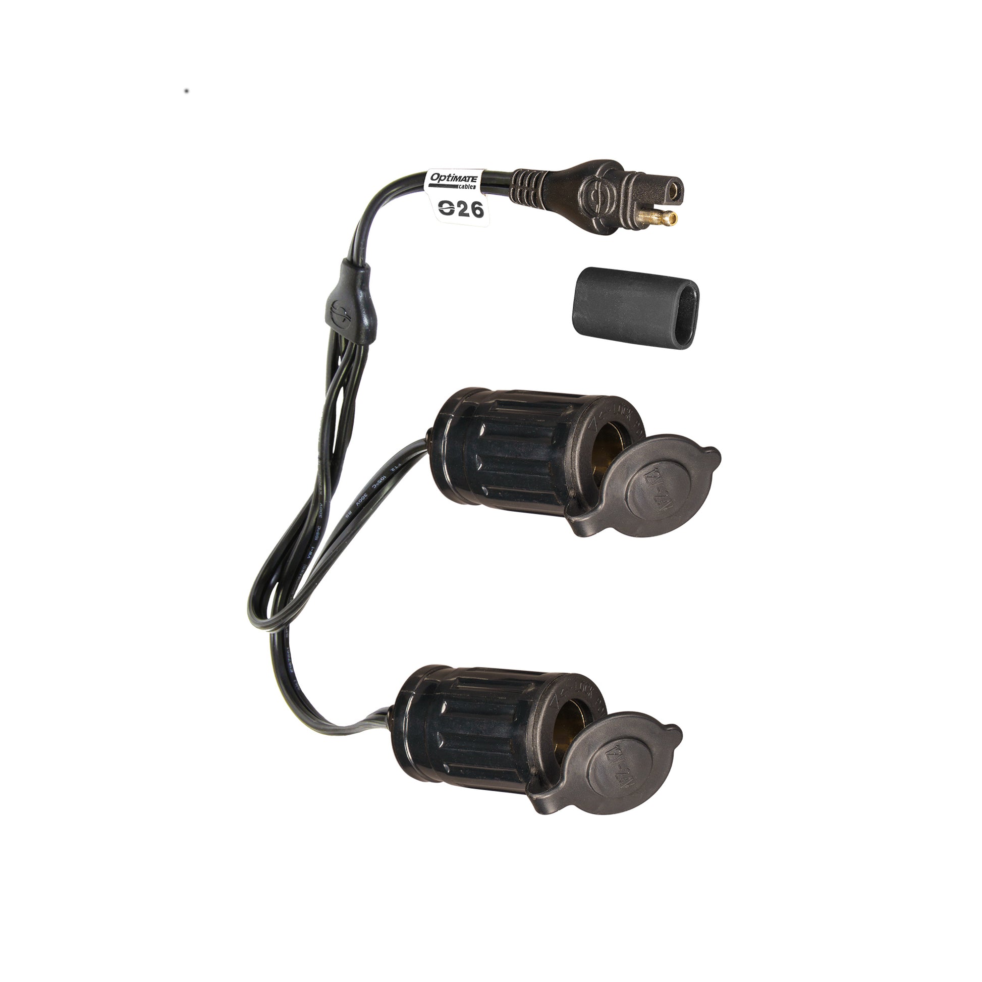 OptiMate Y-splitter cable, SAE to 2 x AUTO socket - CABLE O-26 - Tecmate South Africa