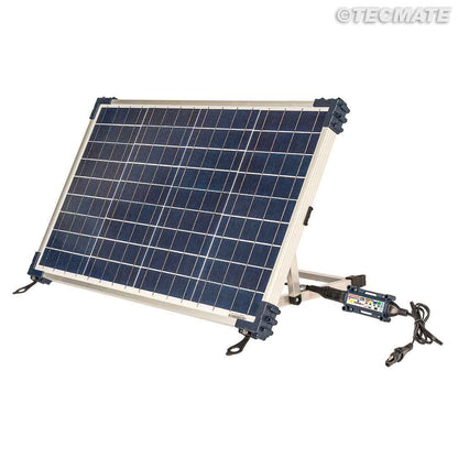 OptiMate Solar DUO TM522-D4TK: OFF-GRID series 40W 12V lead-acid or lithium battery charger Travel / Camping Kit