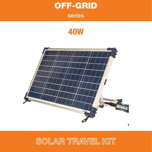 OptiMate Solar DUO TM522-D4TK: OFF-GRID series 40W 12V lead-acid or lithium battery charger Travel / Camping Kit
