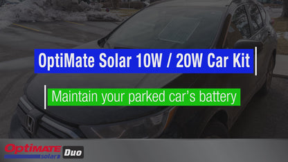 OptiMate Solar DUO TM522-D2CK: OFF-GRID series 20W car / bakkie 12V Battery Maintenance Kit